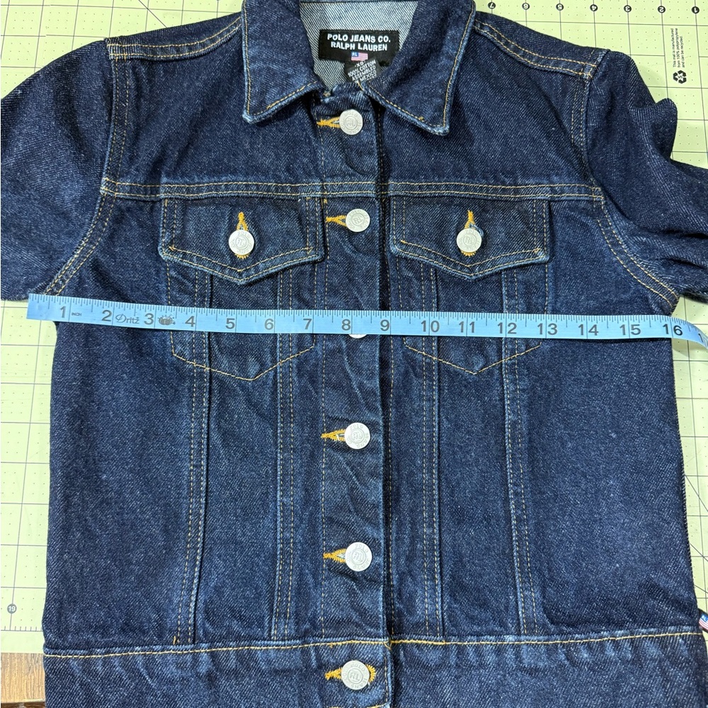 Polo Jeans Co. Ralph Lauren dark wash denim jacket - Picture 15 of 15